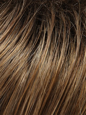 10/26TTS4 rooted dark brown   & medium golden blonde w/ light golden blonde tips