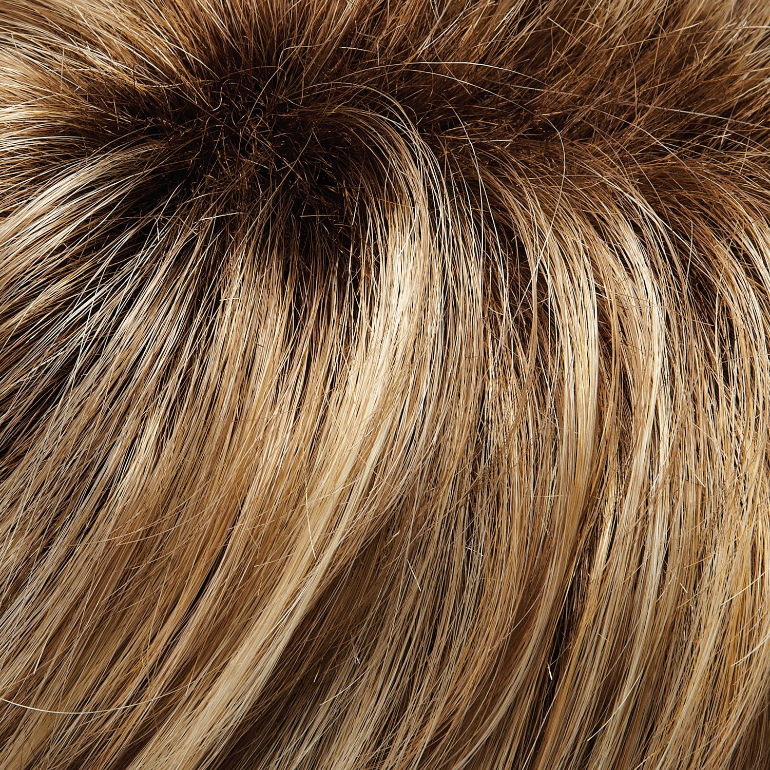 12FS8 Light Gold Brown, Light Natural Gold Blonde and Pale Natural Gold-Blonde Blend, Shaded with Medium Brown