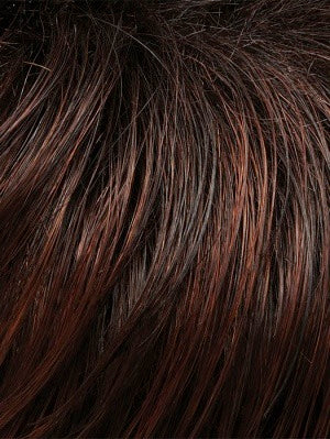 131T4S4 dark brown   & medium red blend w/ medium red tips