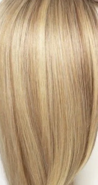 14-26-r10 red blonde with gold blonde highlights and light brown roots