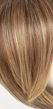 17-23-r8 beige blonde and auburn blended with medium brown roots