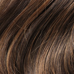 4H27 dark brown w/ medium red golden blonde highlights