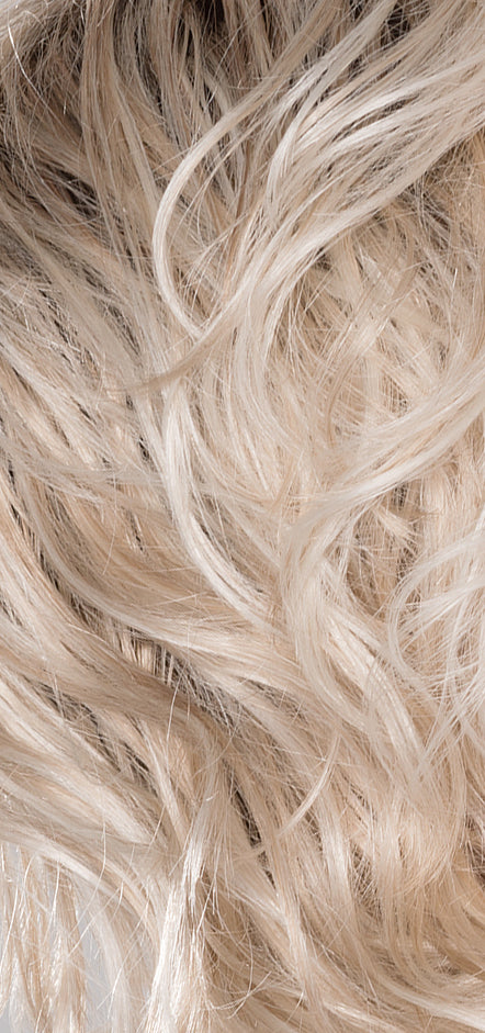 pastel blonde rooted