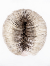 silver blonde rooted