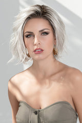 SILVER BLONDE ROOTED