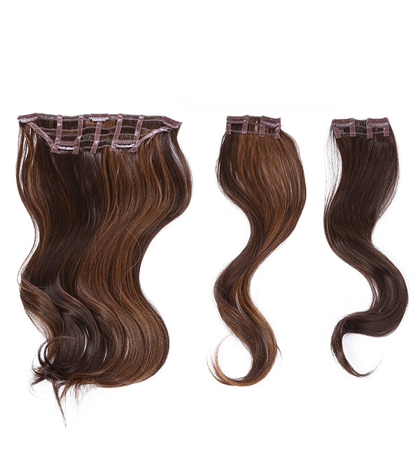 18" WAVY EXTENSION 3 PIECE SYNTHETIC